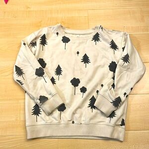 Rylee + Cru Sweatshirt 6-7yr unisex long sleeve Ivory Forest